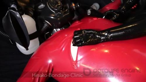 Hinako Bondage Clinic - Large Latex Man In Bondage - FullHD 1080p