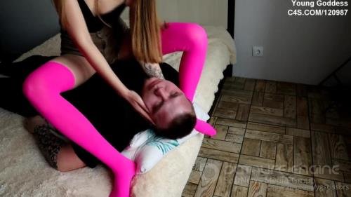 Young Goddess - Pulsing His Neck In Knee Socks - FullHD 1080p