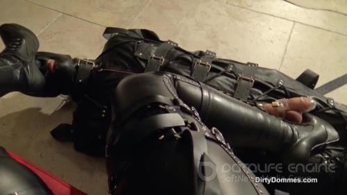 Dirty Dommes - Fetish Liza - Bagged Leather Boot Worm - HD 720p