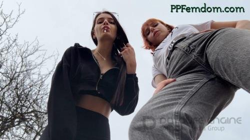 ppfemdom - Bully Girls Spit On You And Order You To Lick Their Dirty Sneakers - FullHD 1080p