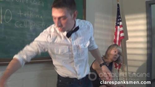 Clare Spanks Men - Patrick And His Classmates Spanked - HD 720p