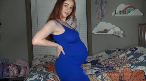 Onlyfans - Michelle Milkers aka Lil Purrmaid - Pregnant In Blue - FullHD 1080p