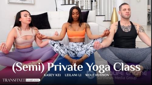 Transfixed, AdultTime - Wolf Hudson, Kasey Kei, Leilani Li - (Semi) Private Yoga Class - SD 544p