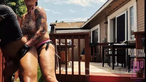 Electra Santiago - Hardcore Backyard Pegging - UltraHD 2160p