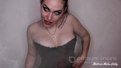 The Goldy Rush - Mistress Misha Goldy - Eat Your Sperm Or I Will Make Your Cock Grill - FullHD 1080p